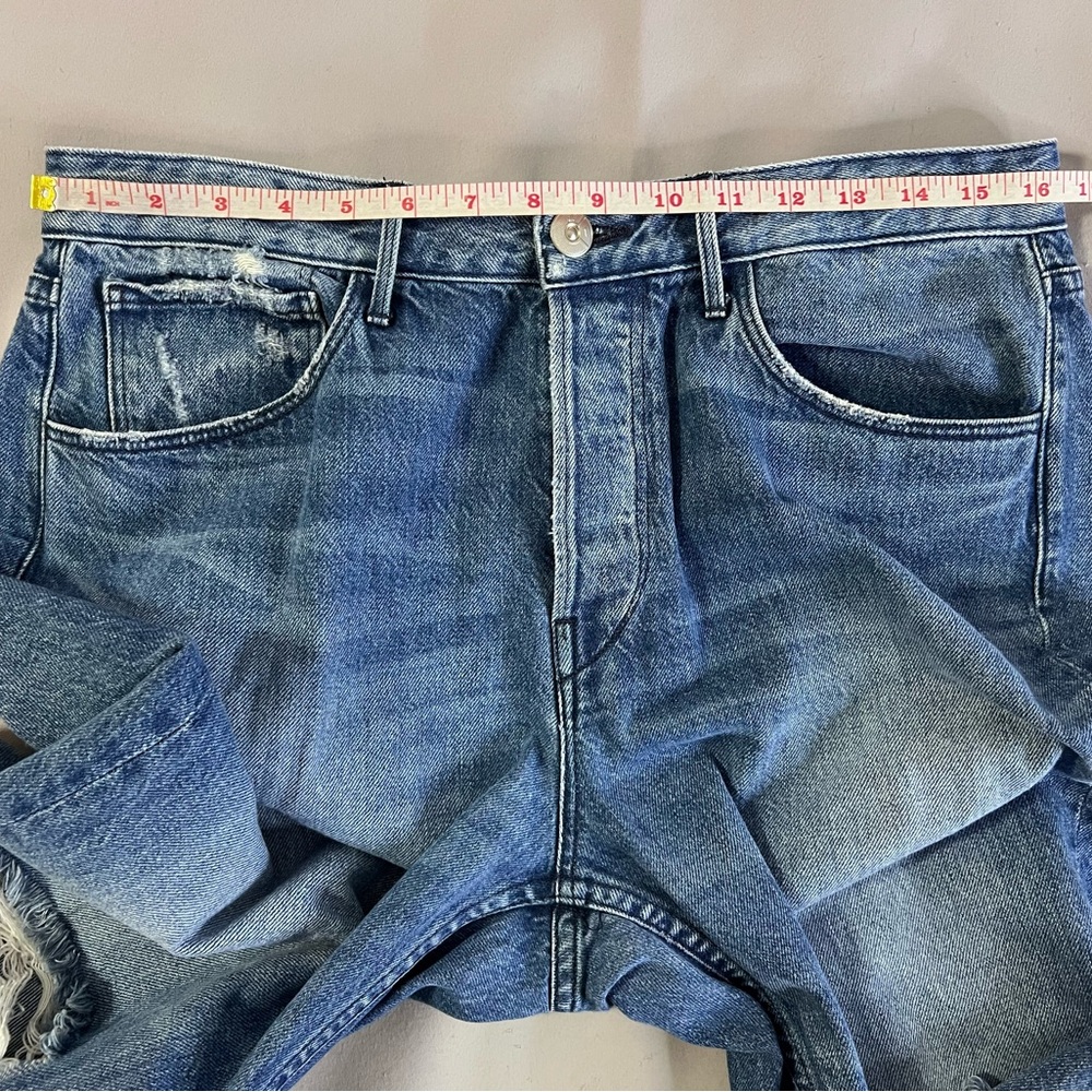 3x1 NYC‎ Womens Denim High Rise Medium Wash Flare Jeans Blue Size 30 Button Fly - Picture 3 of 11
